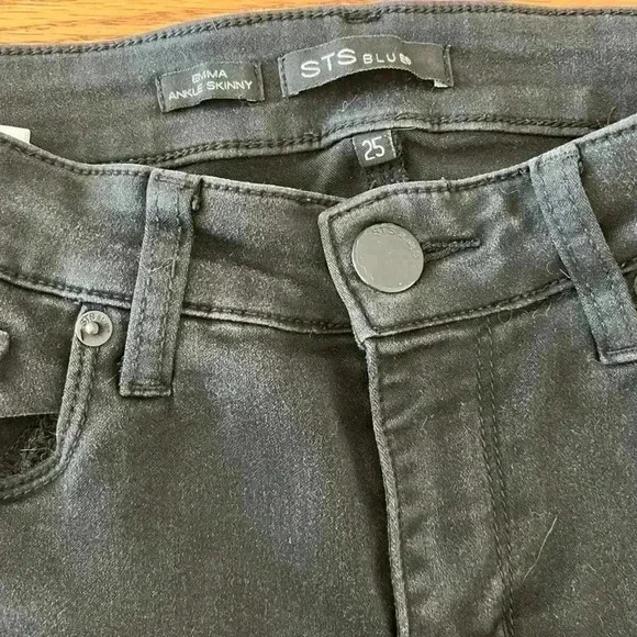 STS blue Emma  ankle skinny jeans in black - Picture 3 of 6